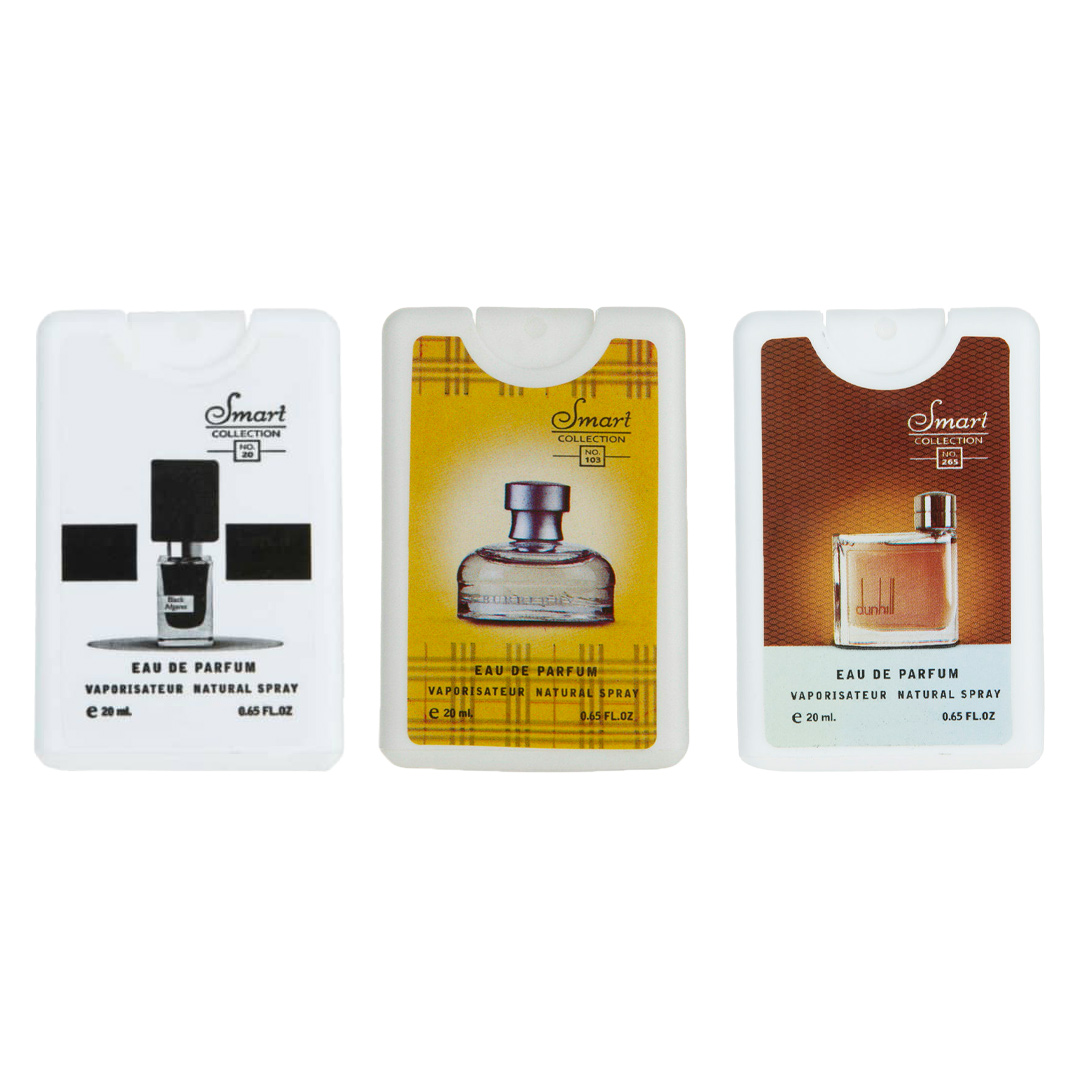 عطر جیبی مردانه اسمارت کالکشن مدل بلک افغان ویکند دانهیل حجم 20 میلی لیتر بسته 3 عددی